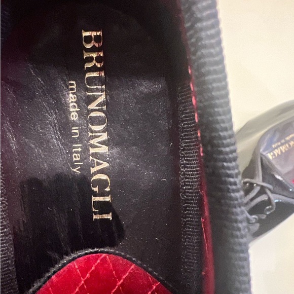 Bruno Magli MADE IN ITALY Black Oxford Shoes High Gloss Finish - Picture 3 of 8